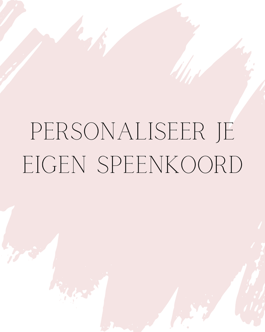 Stel zelf je speenkoordje samen